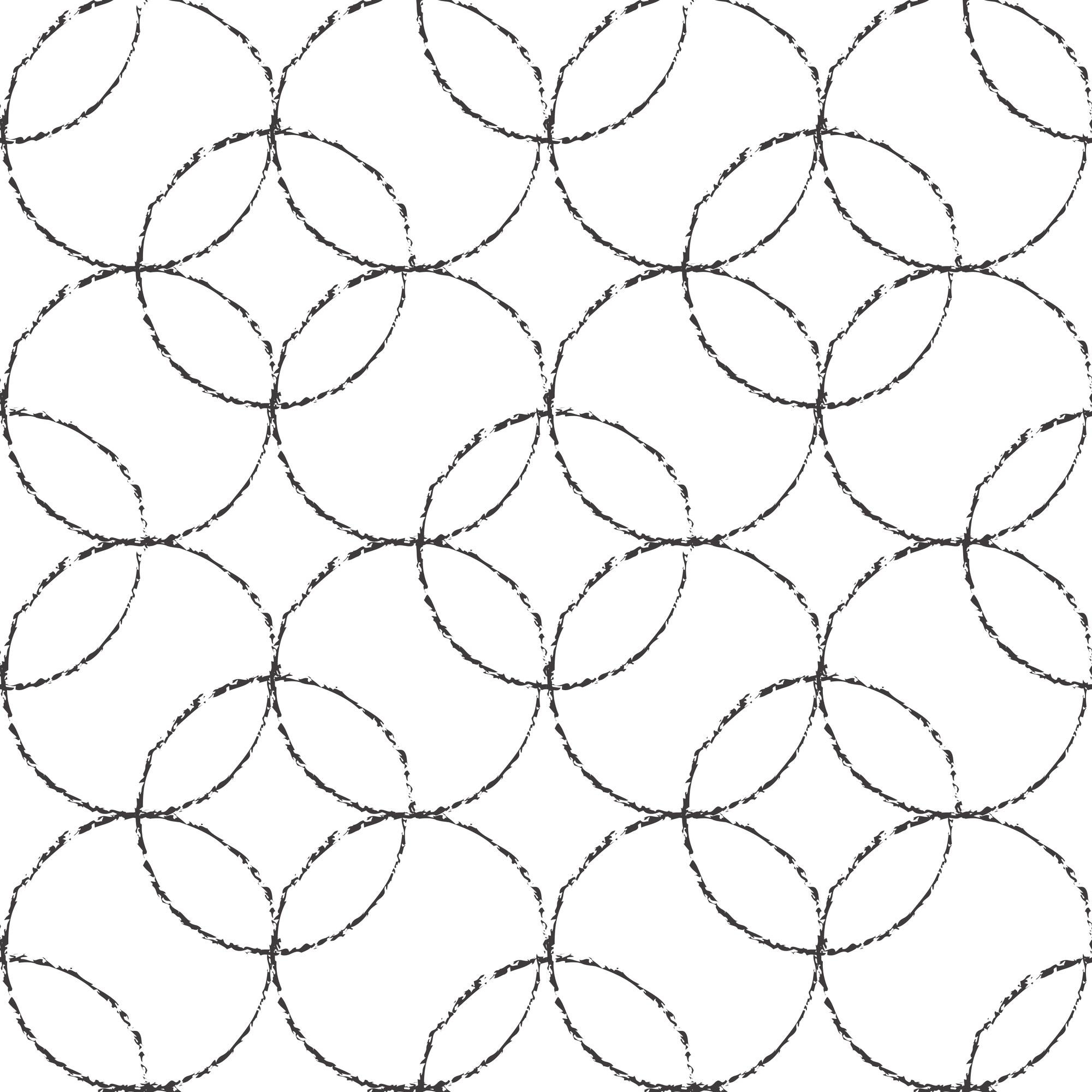 Tamborek z geometrycznym motywem